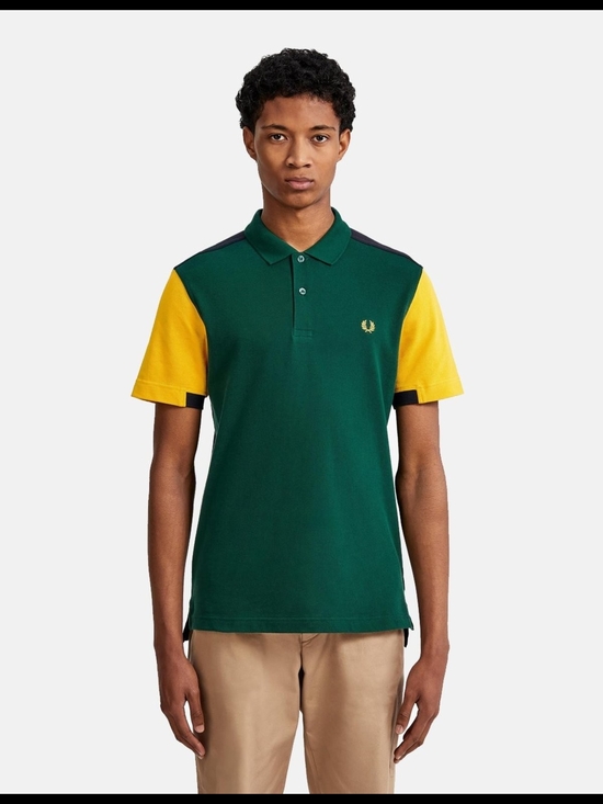 Fred Perry Other - Fred Perry Bold Cuff Insert Pique Polo Shirt Ivy Green, Carbon Blue, Yellow RARE